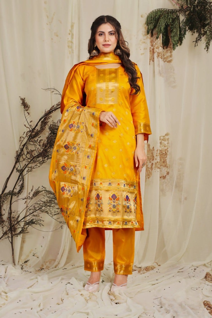 SaYona Paithani Suit & Dress Material