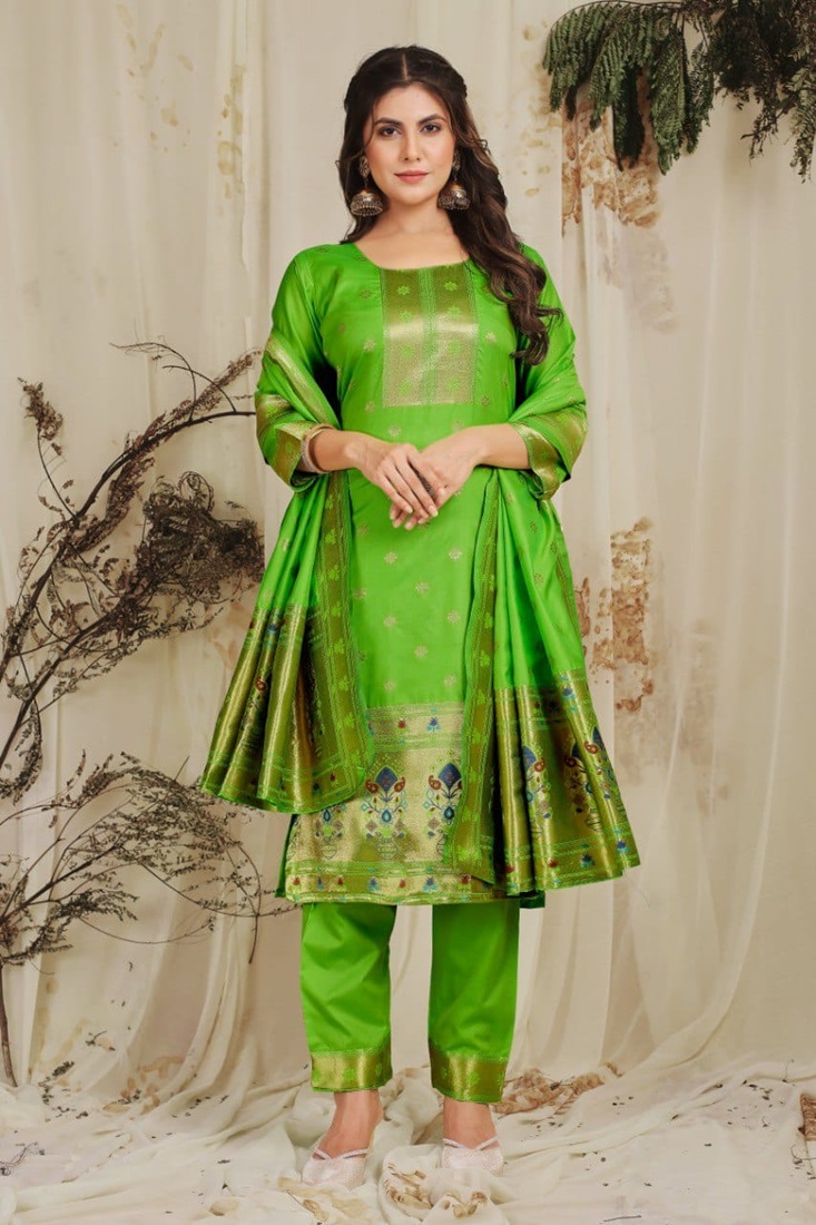 SaYona Paithani Suit & Dress Material