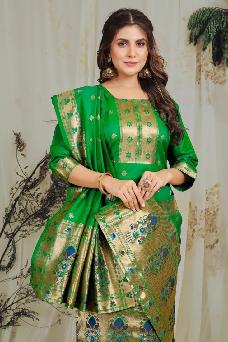 SaYona Paithani Suit & Dress Material