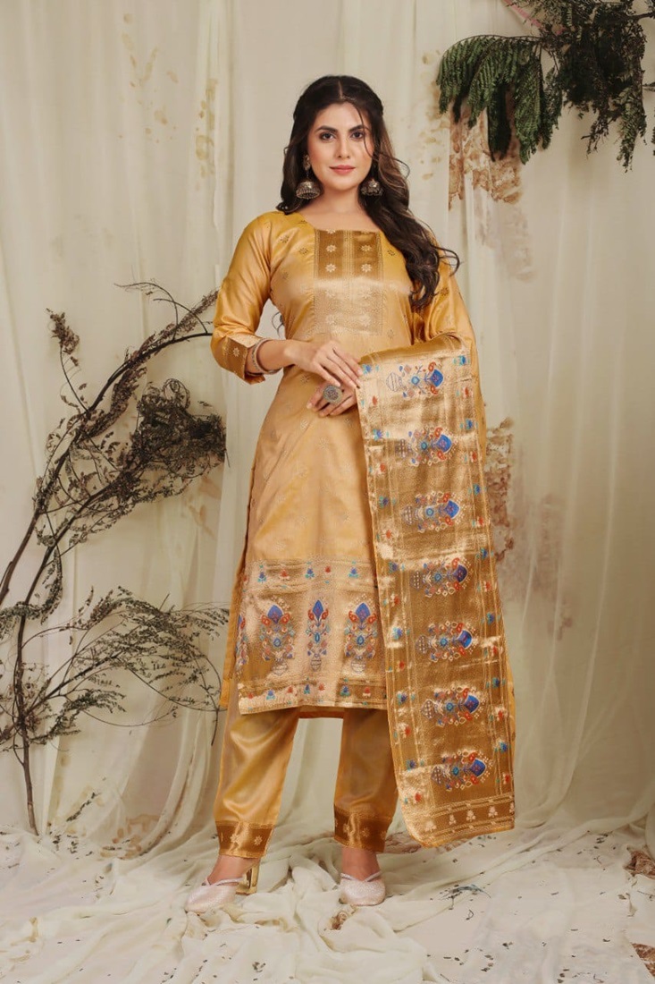 SaYona Paithani Suit & Dress Material