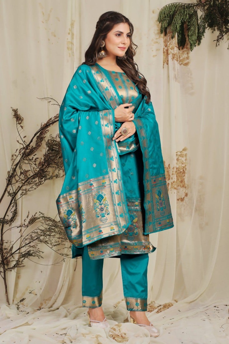 SaYona Paithani Suit & Dress Material