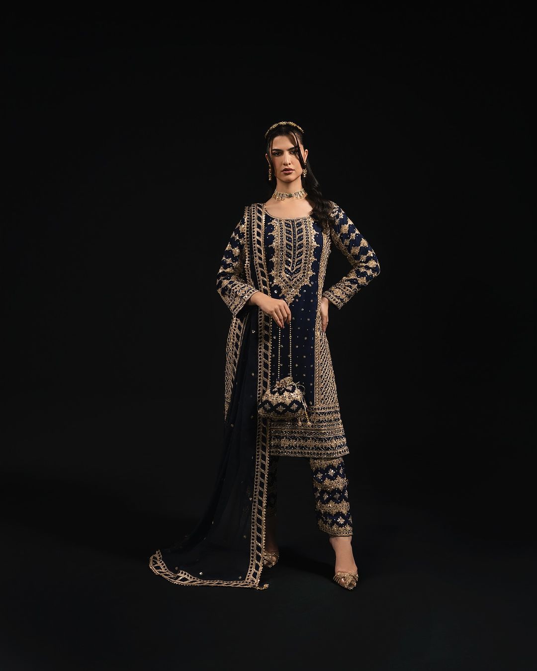 Faux Georgette Designer Suit