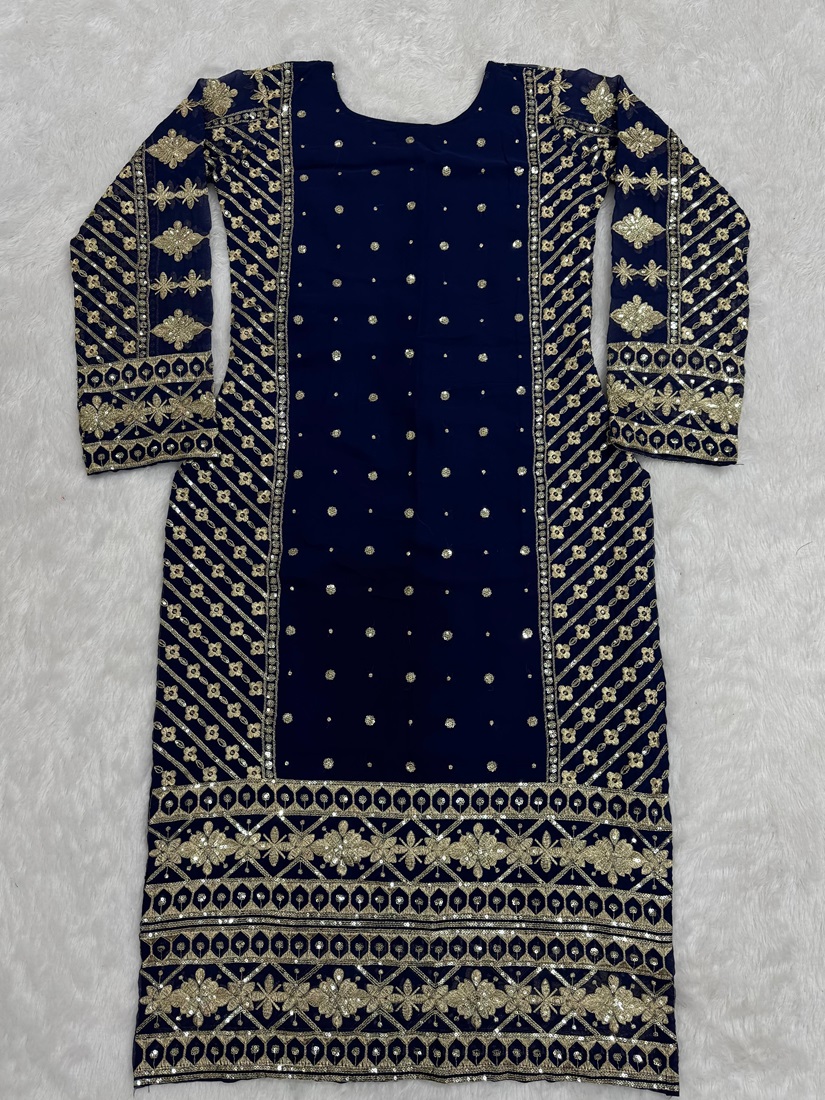 Faux Georgette Designer Suit