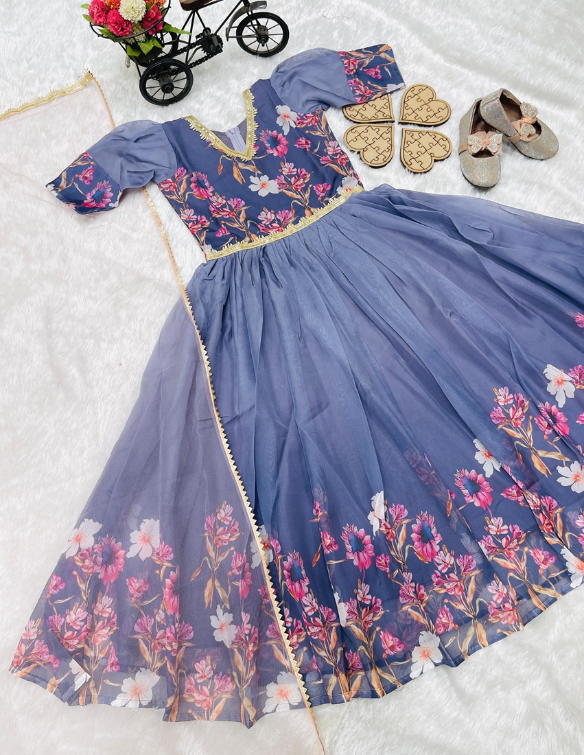 Taby Silk Organza Gown