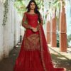 Embroidered Lehenga with Designer Long Top