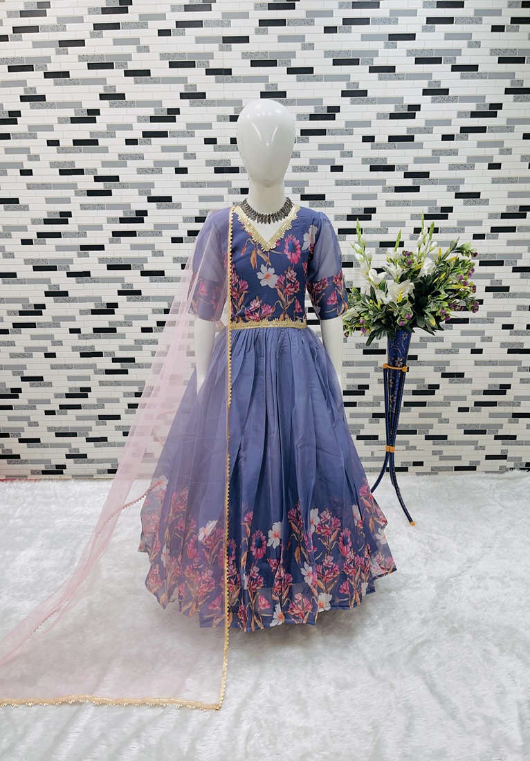 Taby Silk Organza Gown