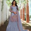 Embroidered Lehenga with Designer Long Top