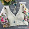 Khadi Cotton Chain Stitch Embroidery Blouse