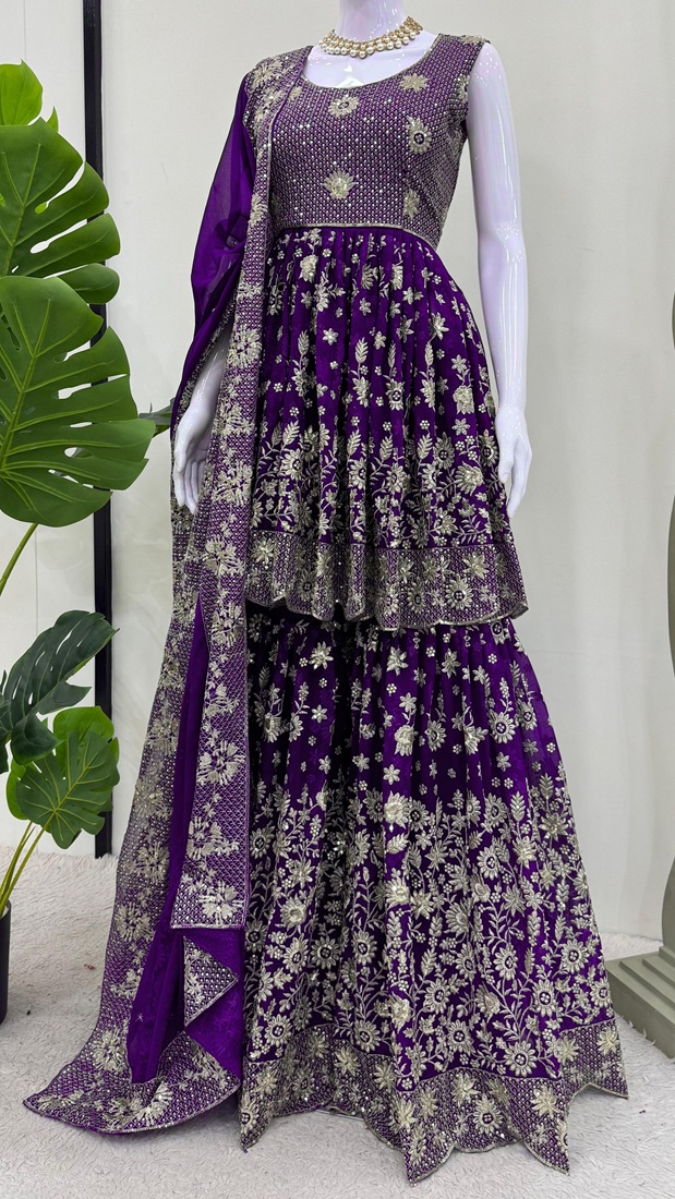 Designer Top & Sarara Set