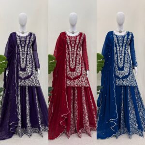 Georgette Top Palazzo Set