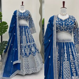 Lehenga Choli Set with Coding Dori and sequins: For special occasion