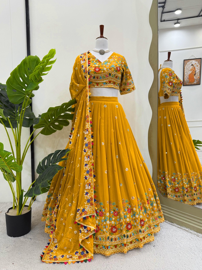 Premium Faux Georgette Lehenga