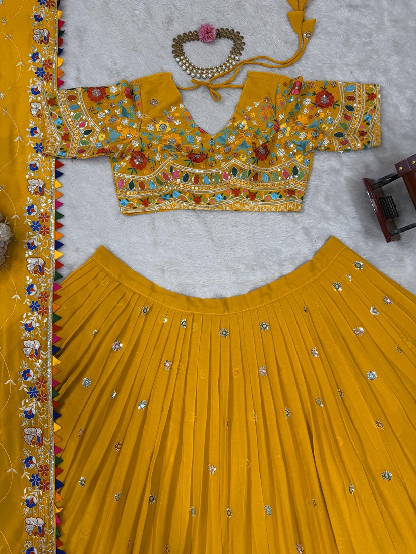 Premium Faux Georgette Lehenga