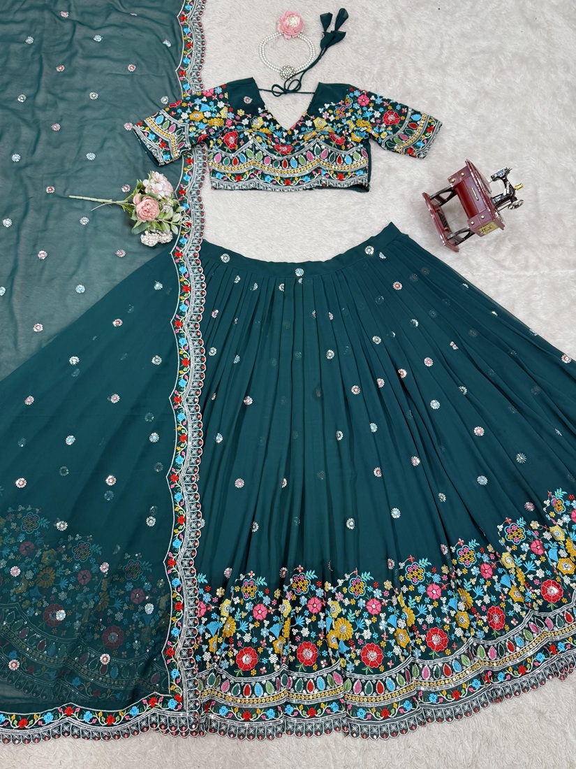 Premium Faux Georgette Lehenga
