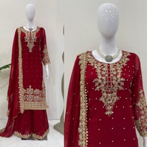 Georgette Palazzo Suit