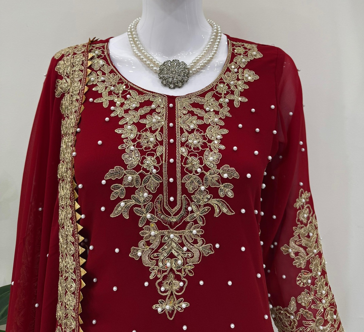 Georgette Palazzo Suit