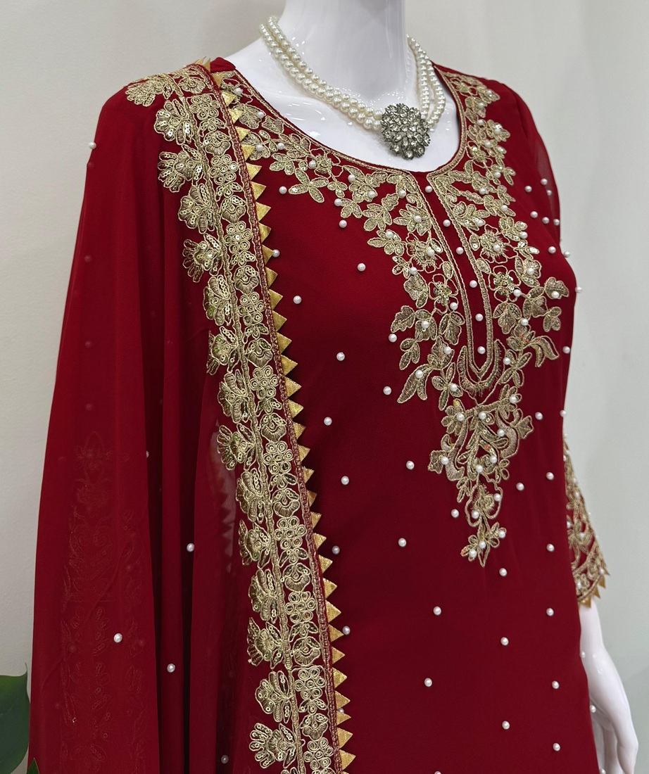 Georgette Palazzo Suit