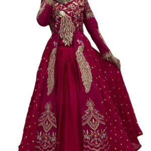 Peacock Embroidery Designer Suit