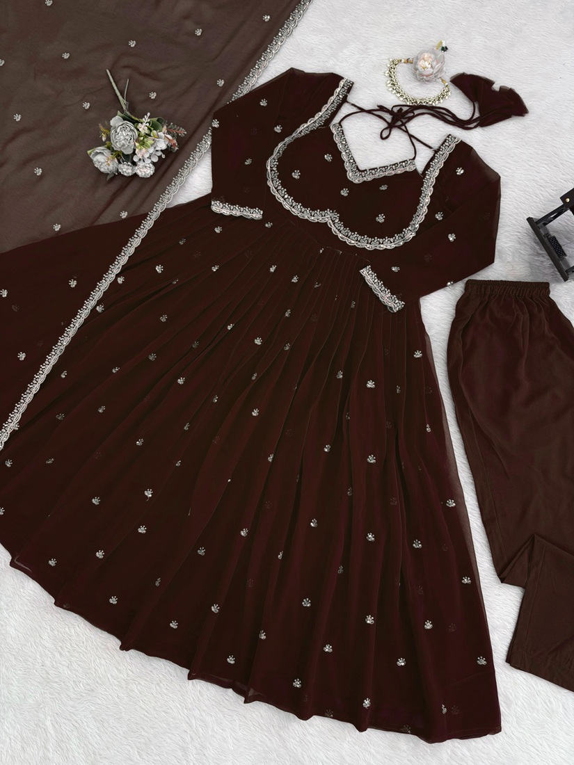 Faux Georgette Anarkali