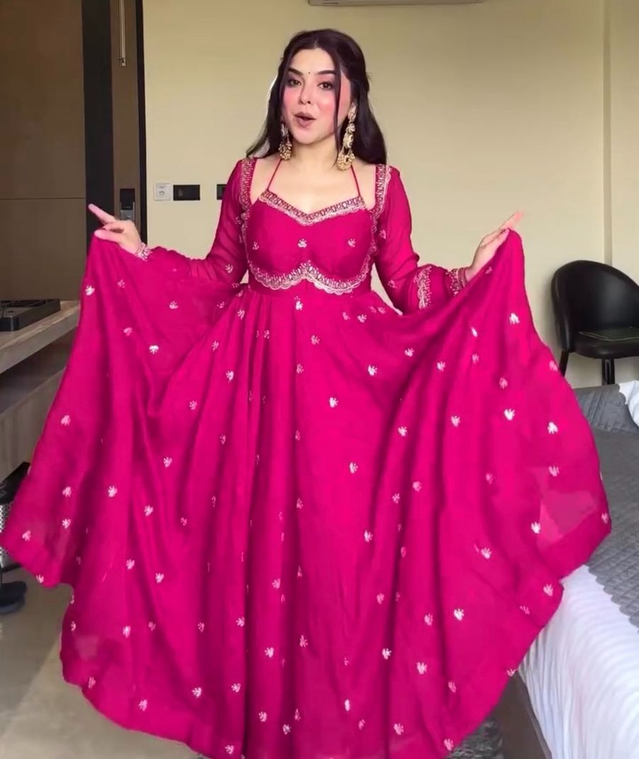 Faux Georgette Anarkali