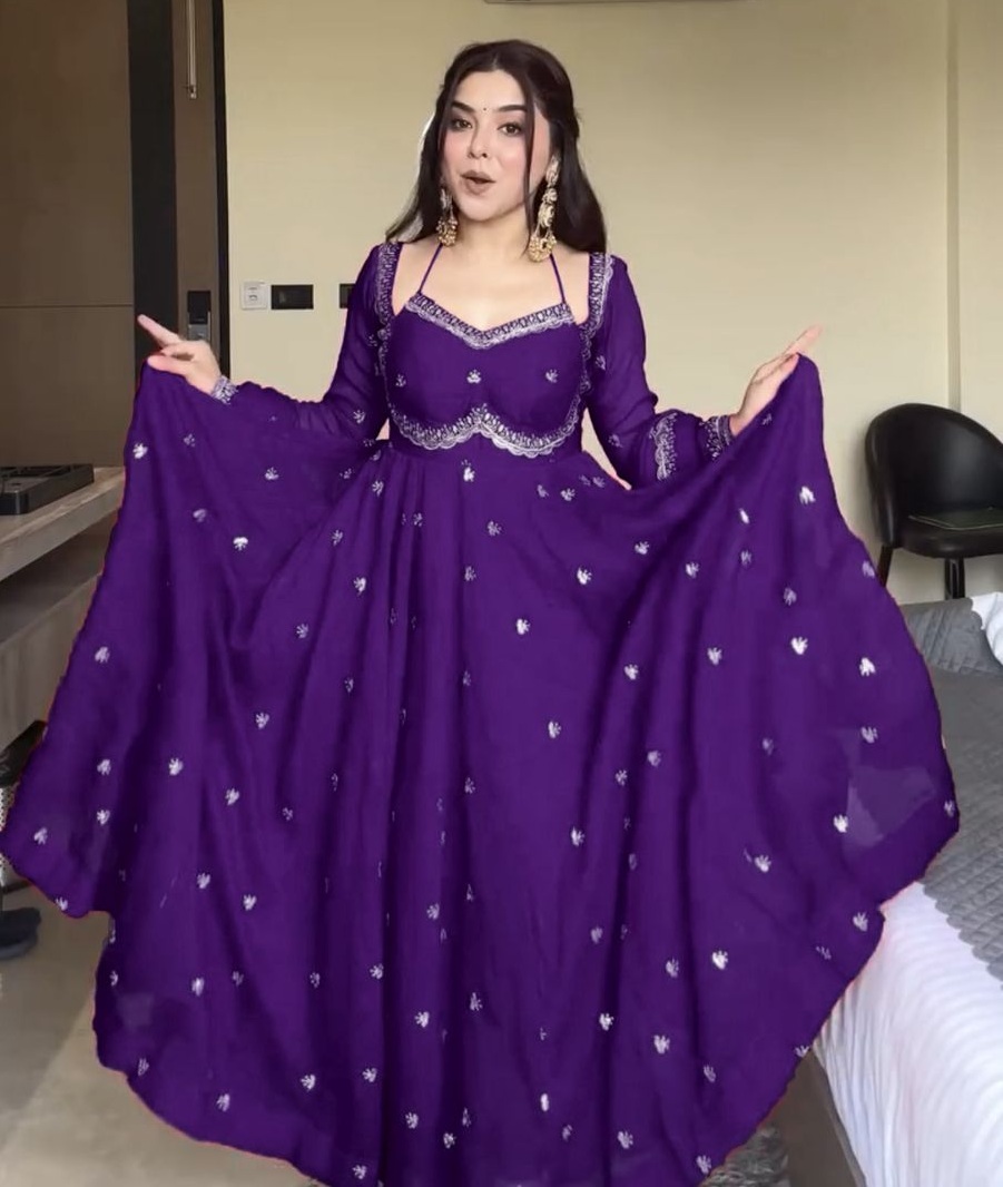 Faux Georgette Anarkali