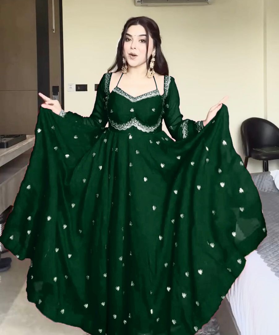 Faux Georgette Anarkali