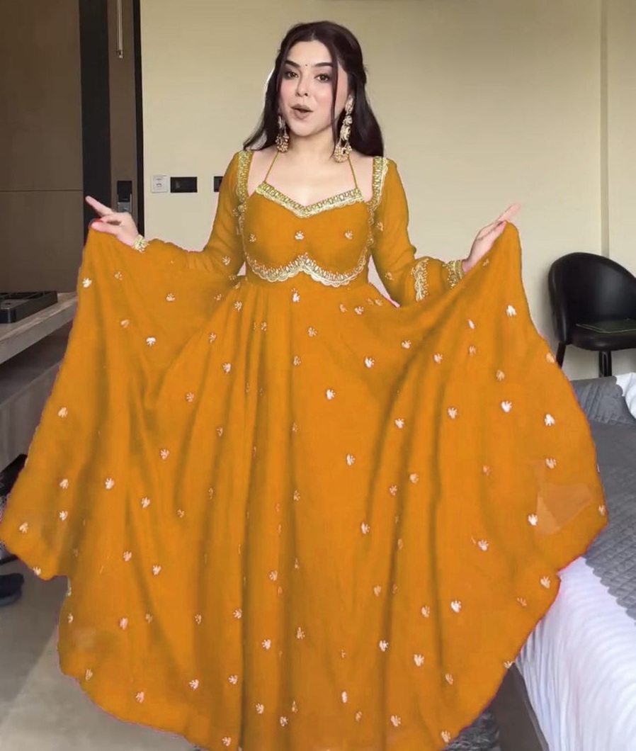 Faux Georgette Anarkali